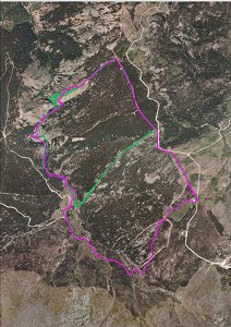 Ortofoto de la ruta
